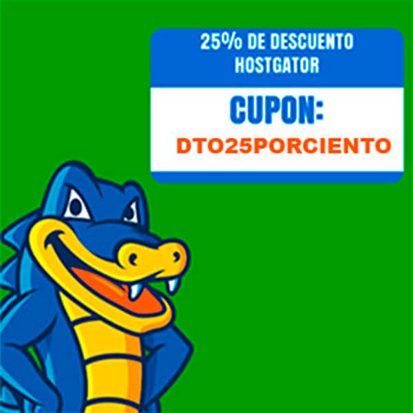 Oferta en hosting Hostgator 25 por ciento de descuento barato - bilbao